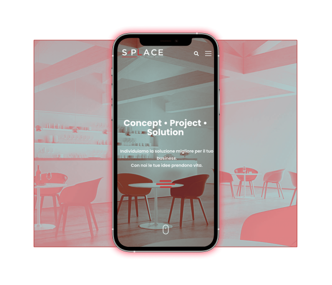 Anteprima da telefono del sito di Sistema Place